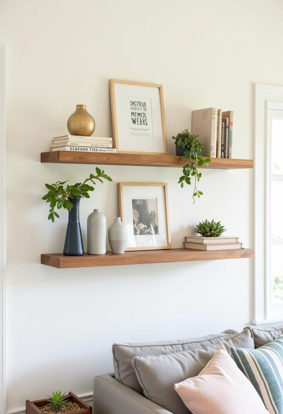 chic wall mounted storage solutions