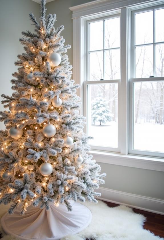 chilly white serene landscape
