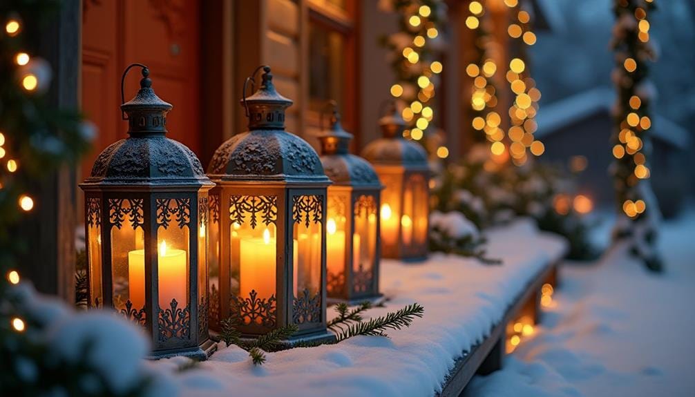 choosing winter lantern decor