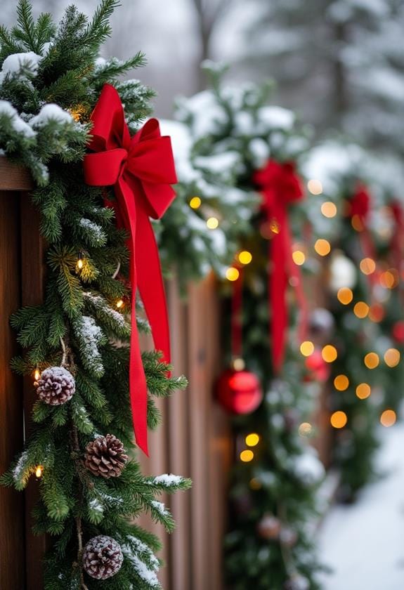 christmas fence decoration ideas