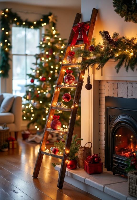 christmas ladder decor ideas