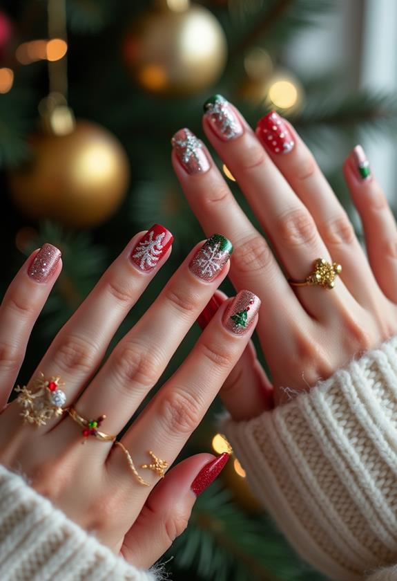 christmas nail decor ideas