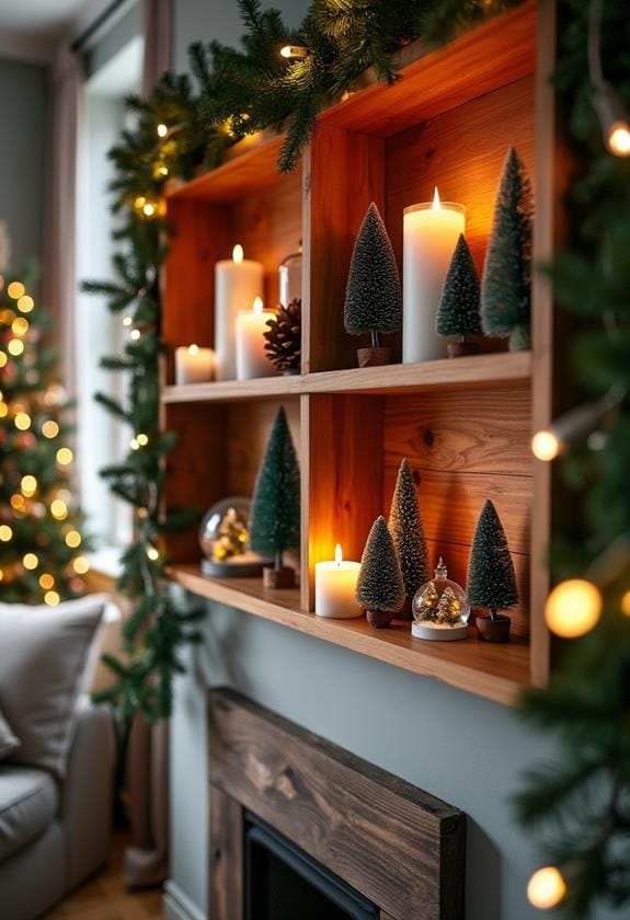 christmas shelf decor ideas