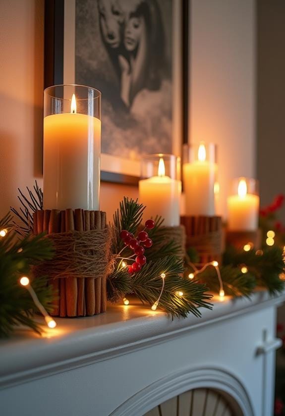 cinnamon stick candle holders