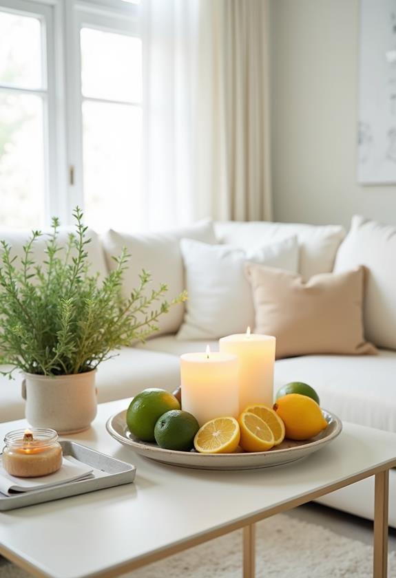 citrus candle collection set