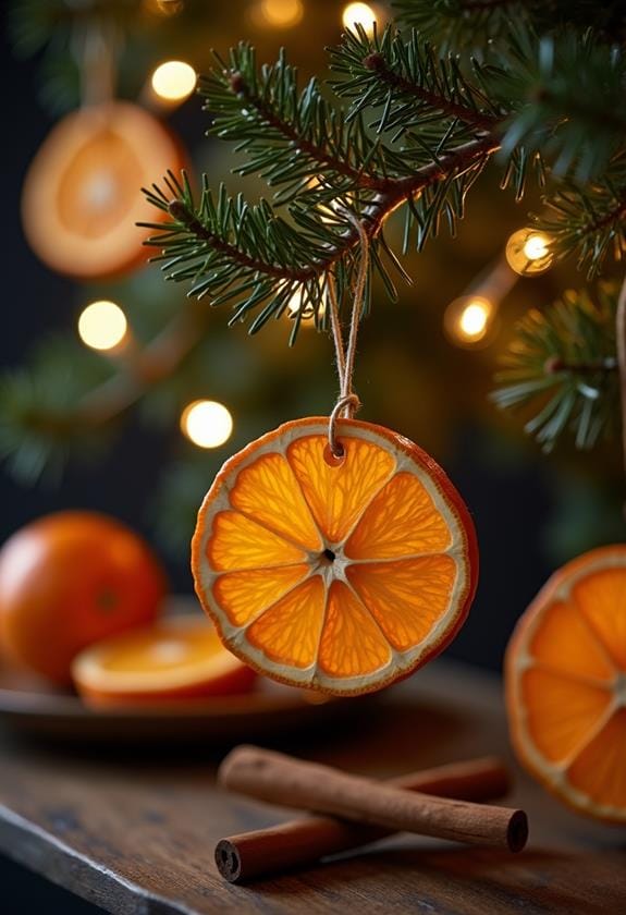 citrus slice decorative accents