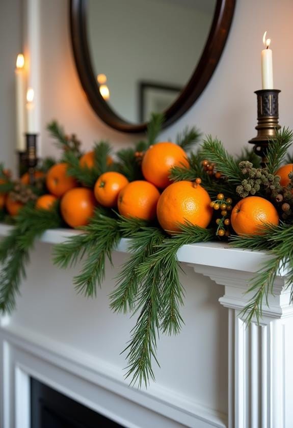 citrus themed decorative arrangements