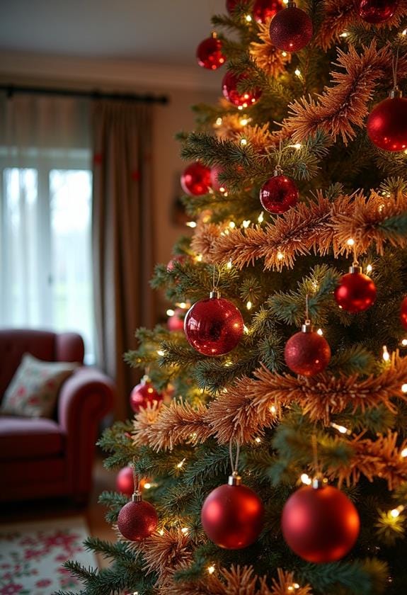 classic red ornament set