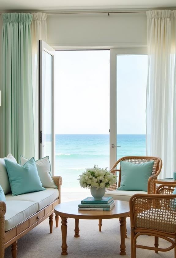 coastal inspired color scheme