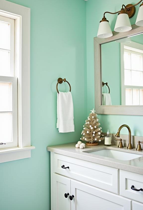 coastal themed holiday color scheme