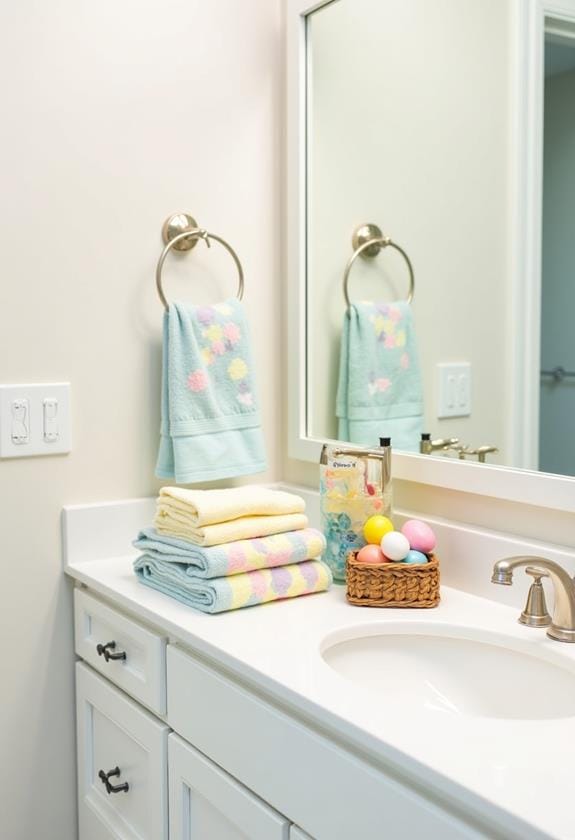 colorful bath towel collection