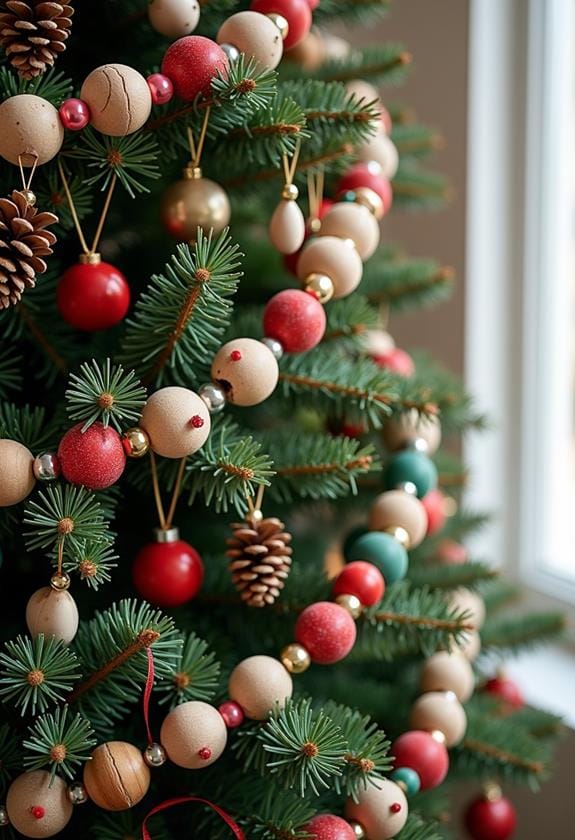 colorful beaded garland decor