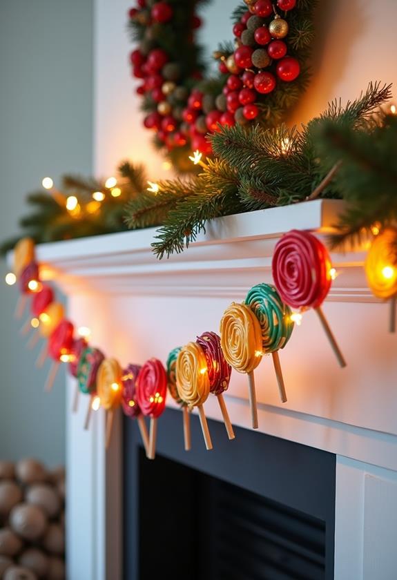 colorful candy decoration display