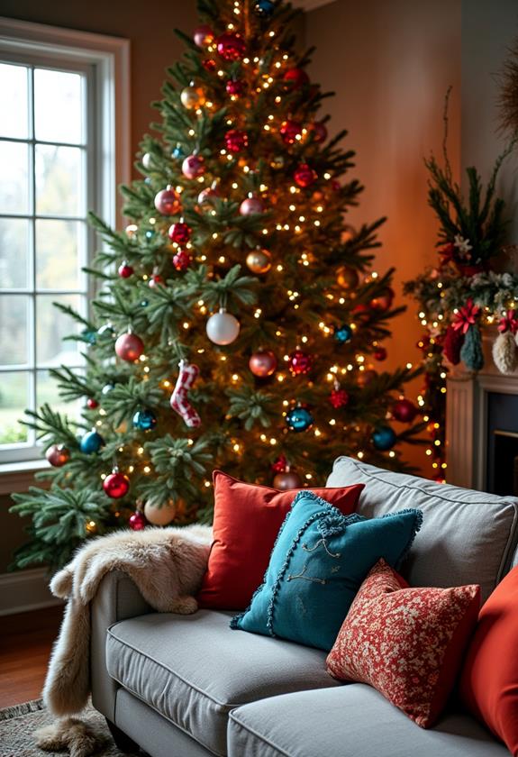 colorful christmas decor ideas