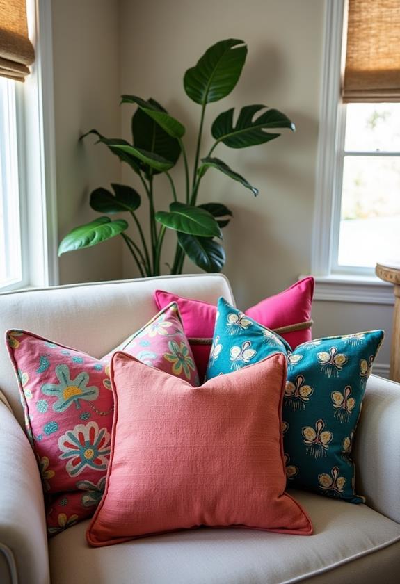 colorful decorative cushion accessories