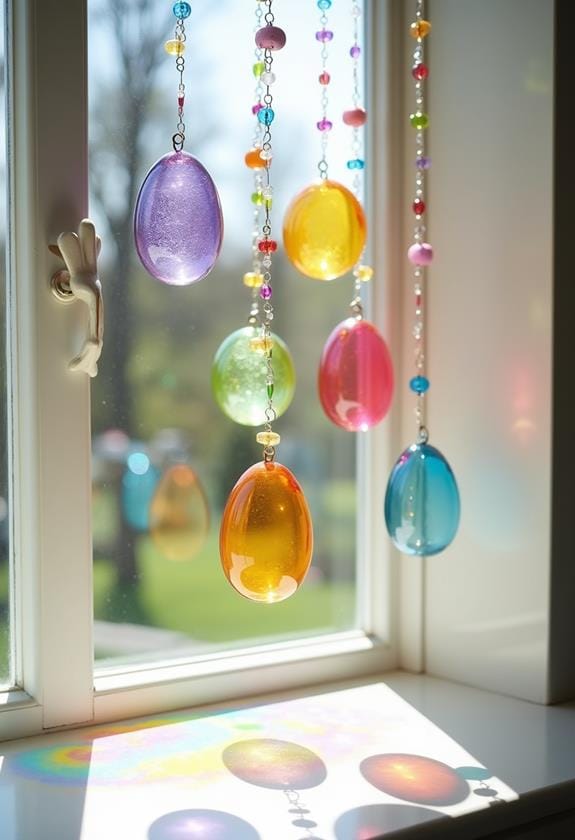 colorful easter egg art