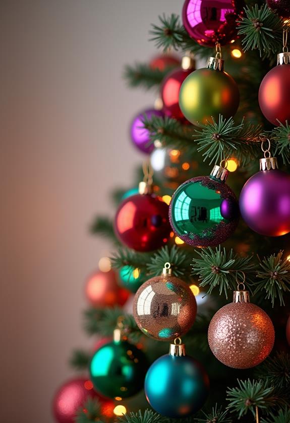colorful holiday decoration showcase