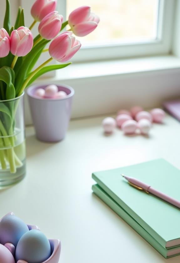colorful office supply essentials