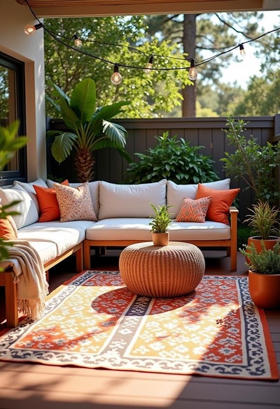 colorful outdoor area rugs