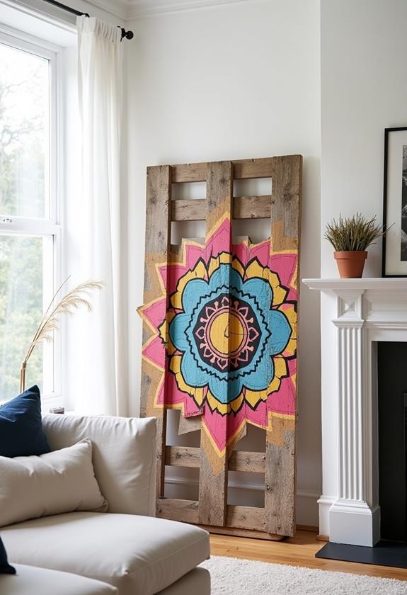 colorful pallet art creations