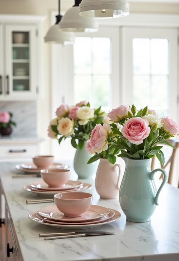 colorful tableware showcase event