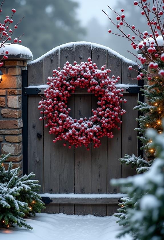 colorful winter berry arrangements