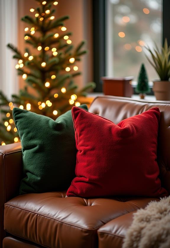 comfortable workspace decorative cushions