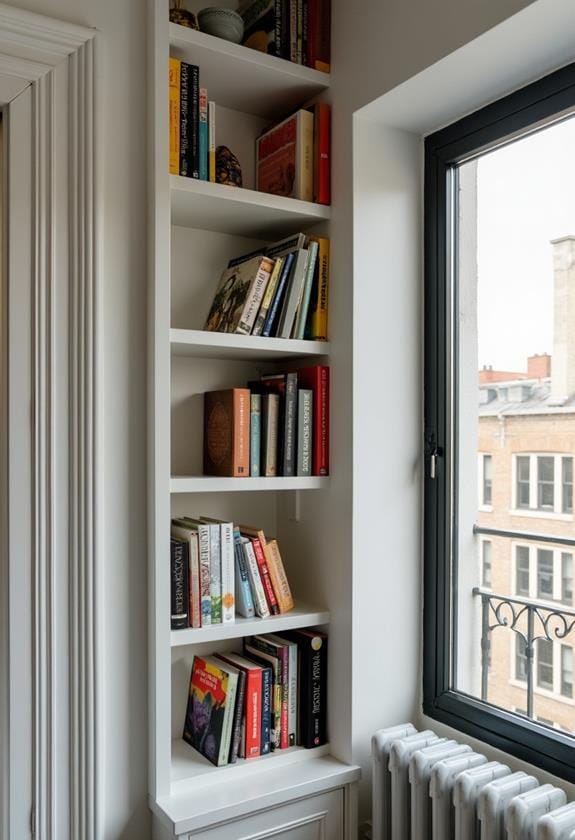 compact budget friendly bookshelves