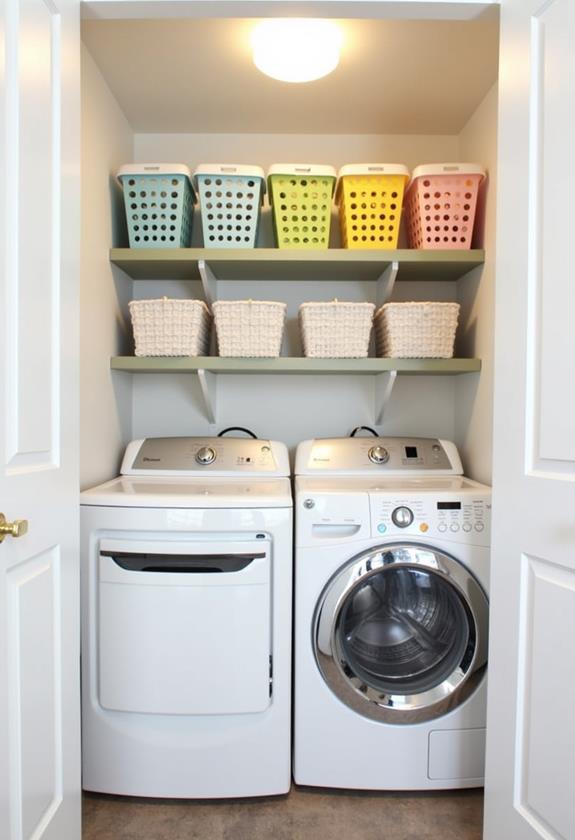 compact laundry sorting solution