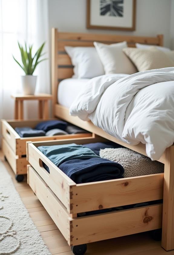convenient under bed storage solution