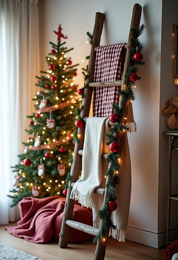 cozy blanket ladder display