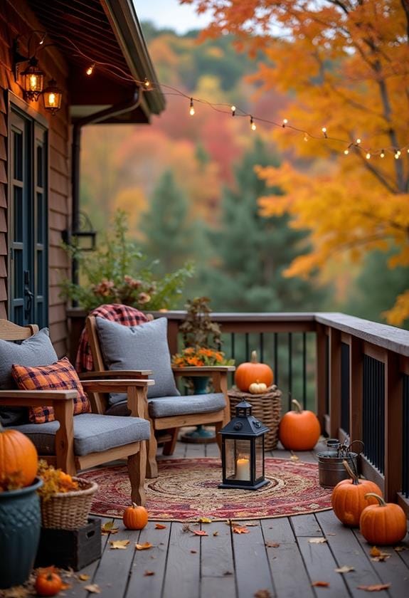 cozy fall deck inspirations