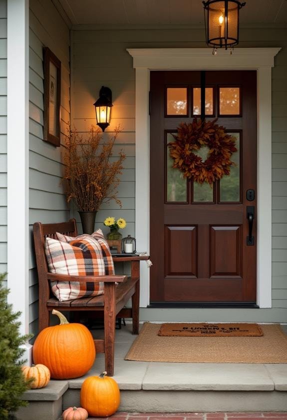 cozy fall entryway inspiration