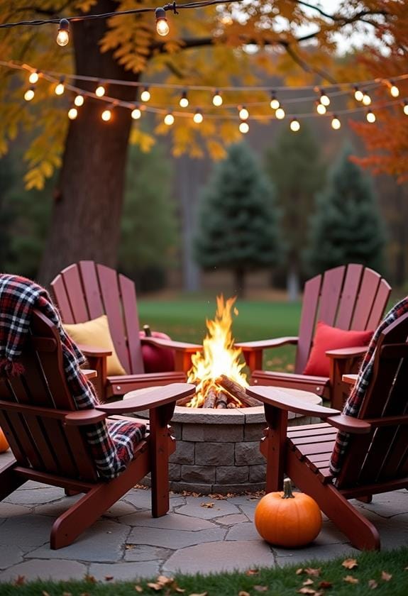 cozy fall fire pit