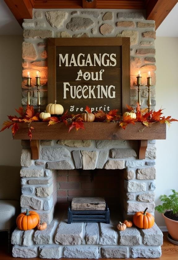 cozy fall mantel inspiration