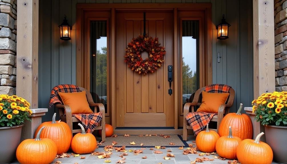 cozy fall outdoor decor