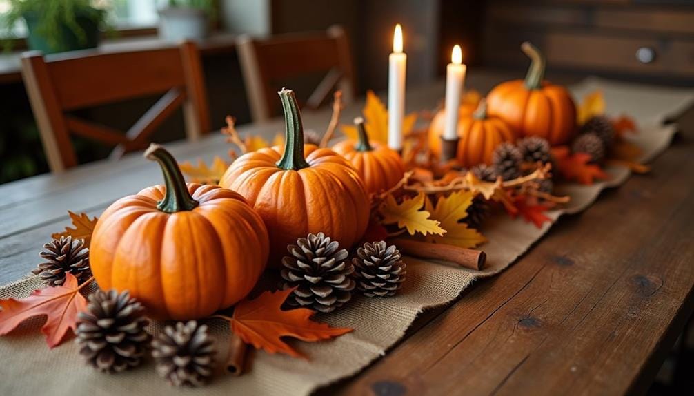 cozy fall table decor