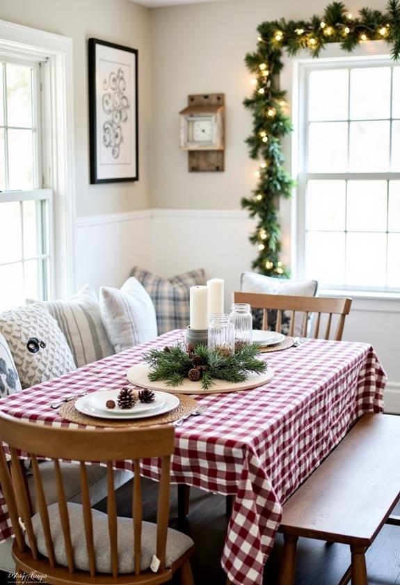 cozy holiday cooking space