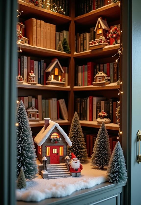 cozy holiday reading corner