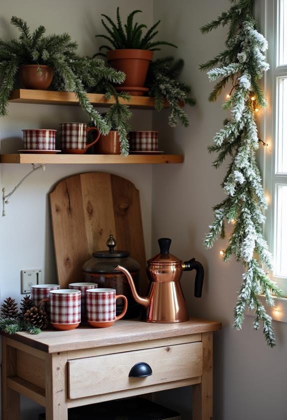 cozy seasonal beverage bar
