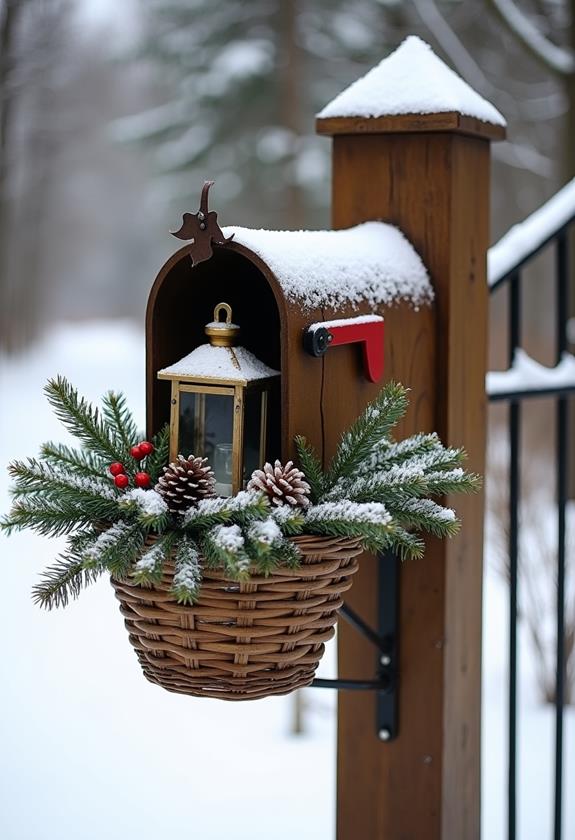 cozy seasonal mail organizer