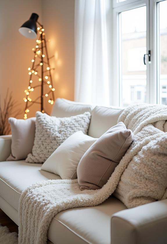 cozy textures and fabrics