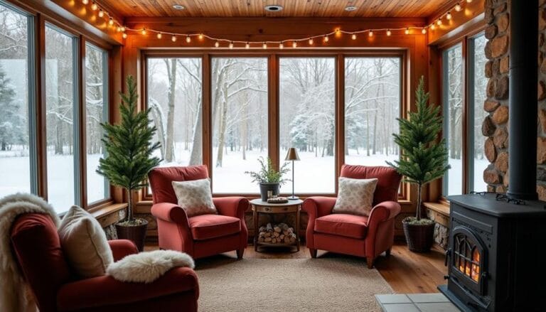 cozy winter sunroom transformations