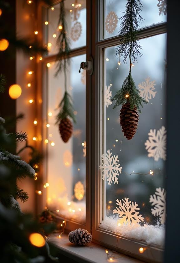 cozy winter window decor