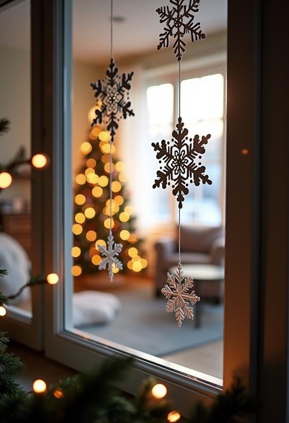 crafty winter window decor