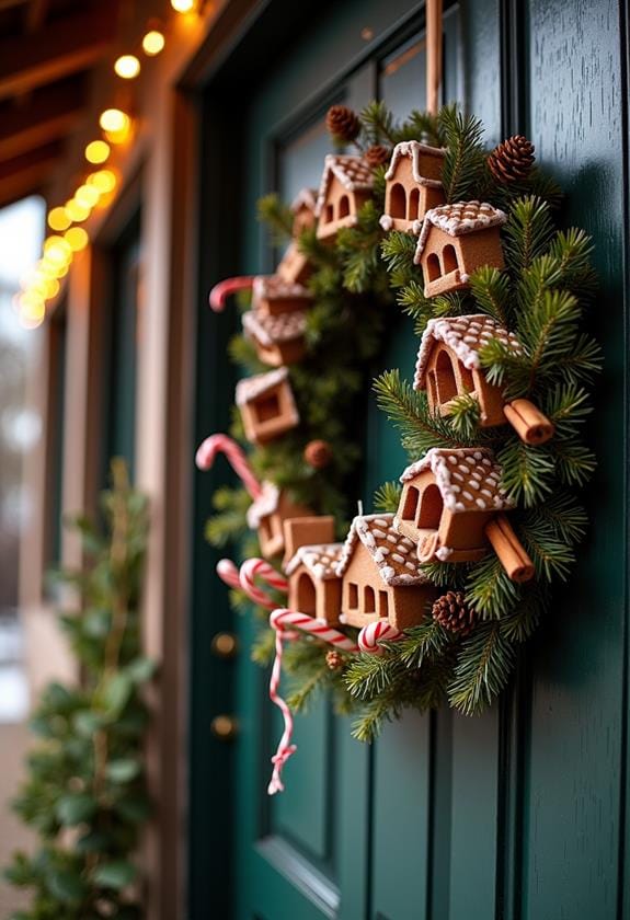 creating a holiday wreath