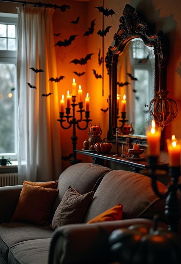 creative halloween wall decor