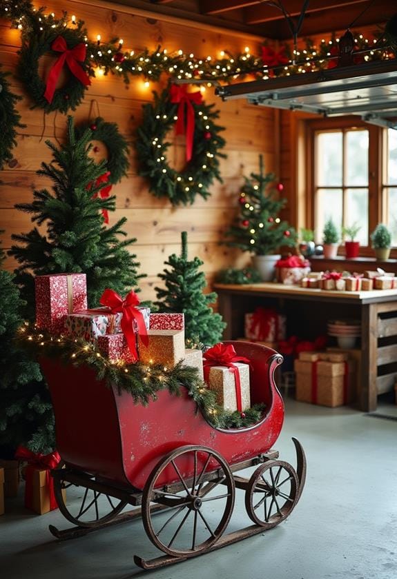 creative holiday garage decorations