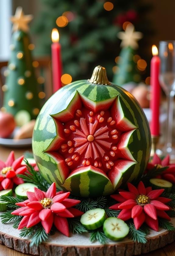 creative holiday produce art
