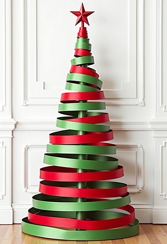 creative ribbon tree arrangement